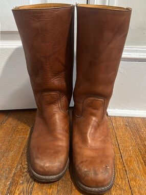 Vintage brown Frye campus boots